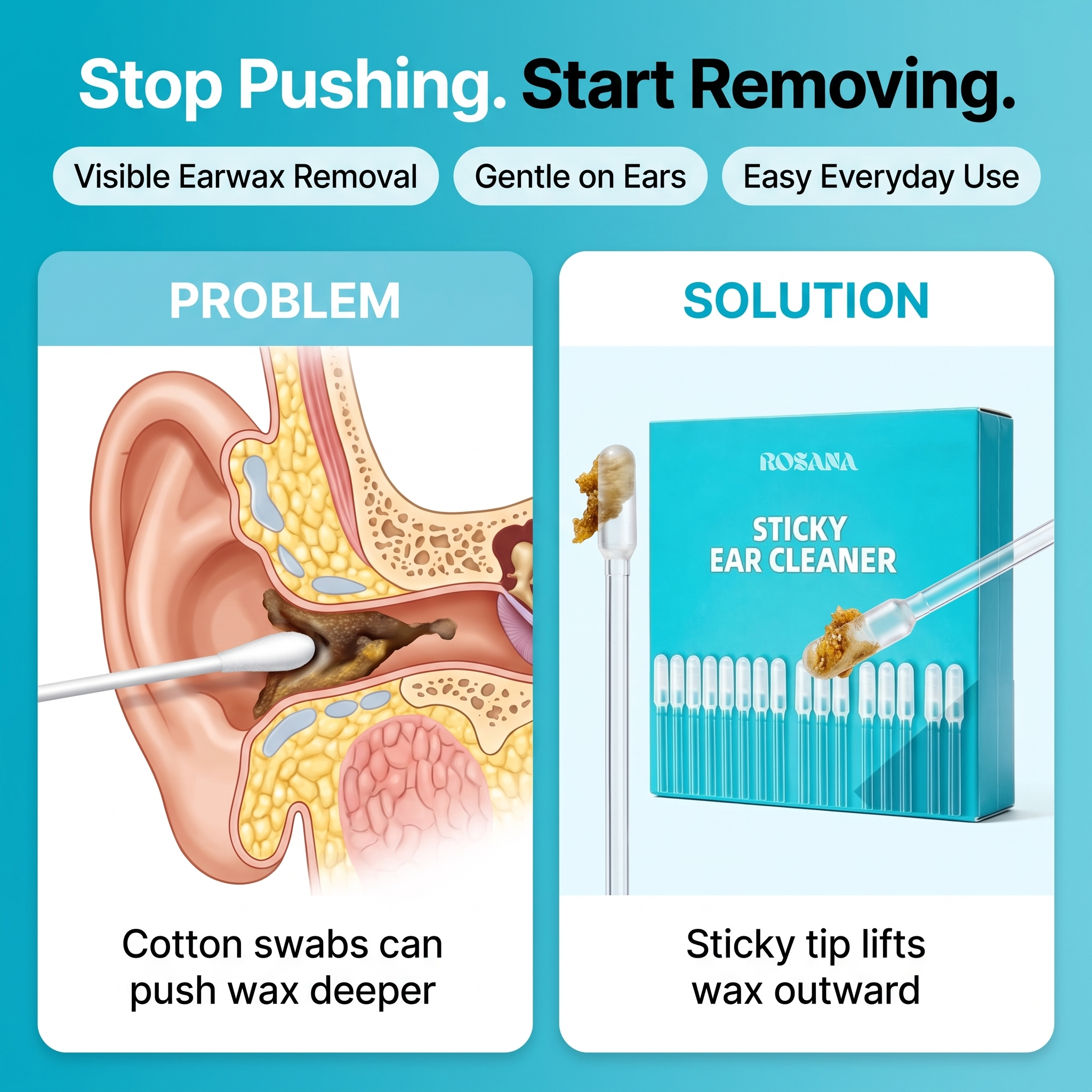 EarGlo™ Sticky Ear Cleaner